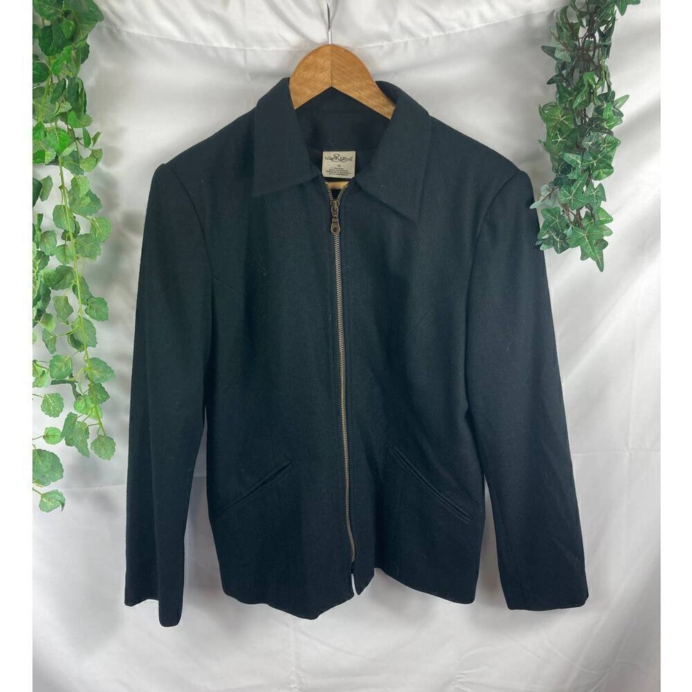 Hillard & Hanson Wool Zip Up Jacket